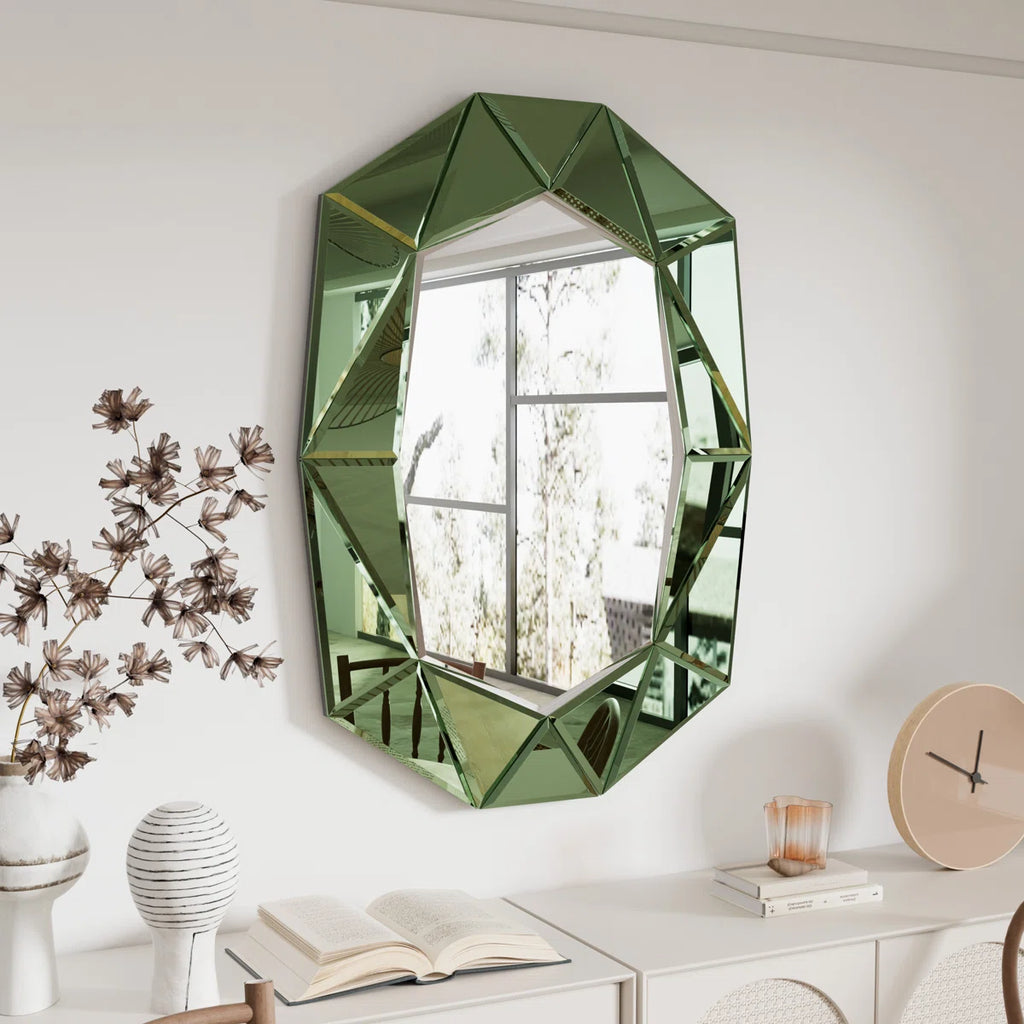 Mulat Glass Oval Mirror