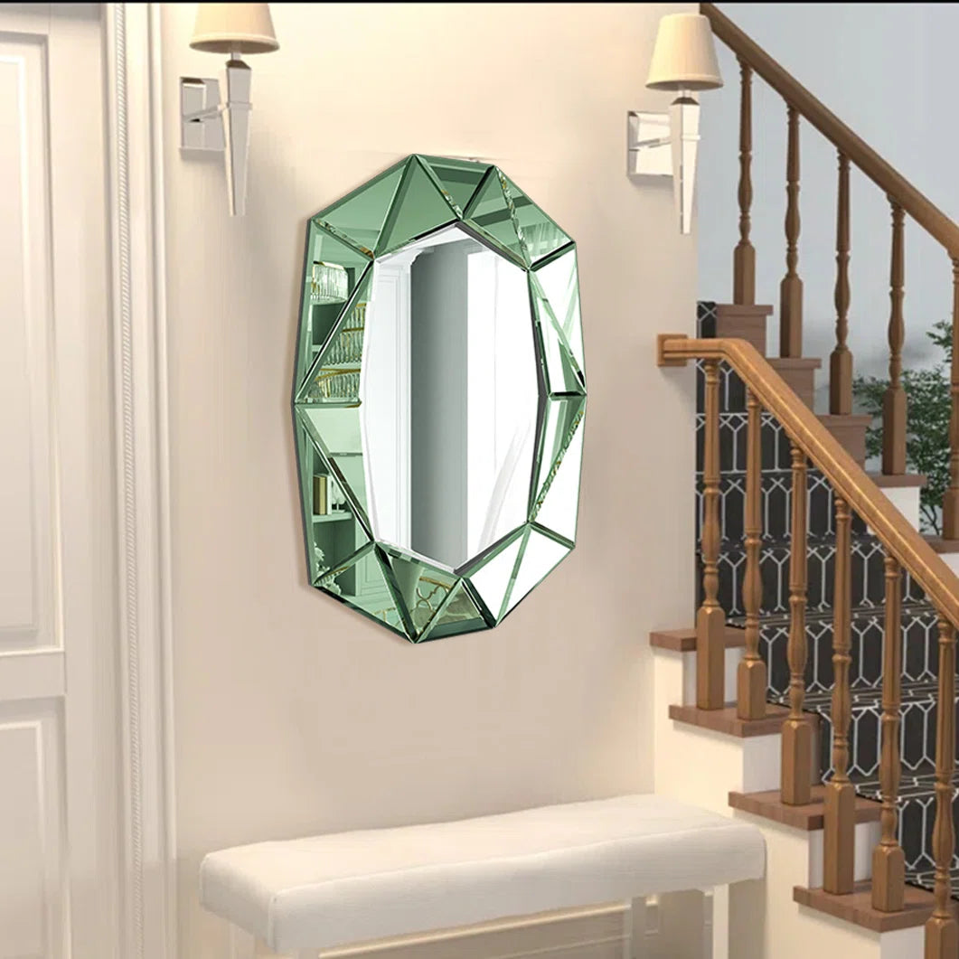 Mulat Glass Oval Mirror