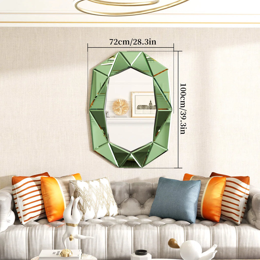 Mulat Glass Oval Mirror