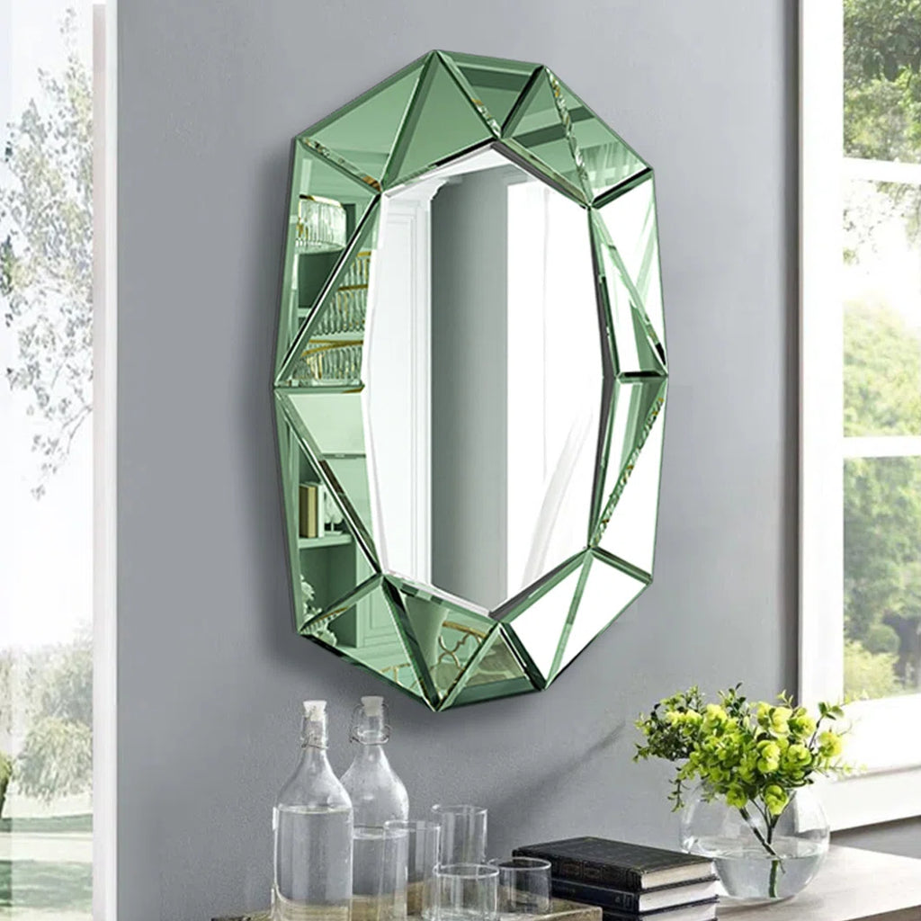 Mulat Glass Oval Mirror