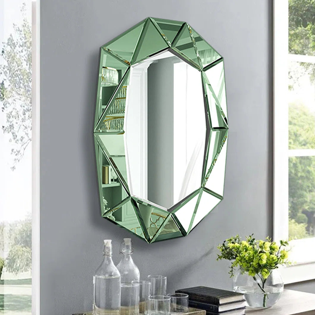 Mulat Glass Oval Mirror