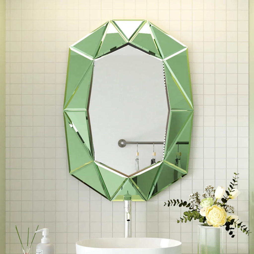Mulat Glass Oval Mirror