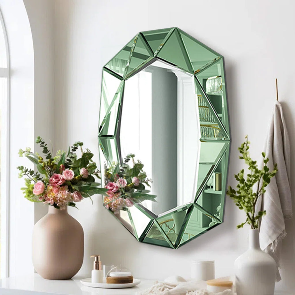 Mulat Glass Oval Mirror