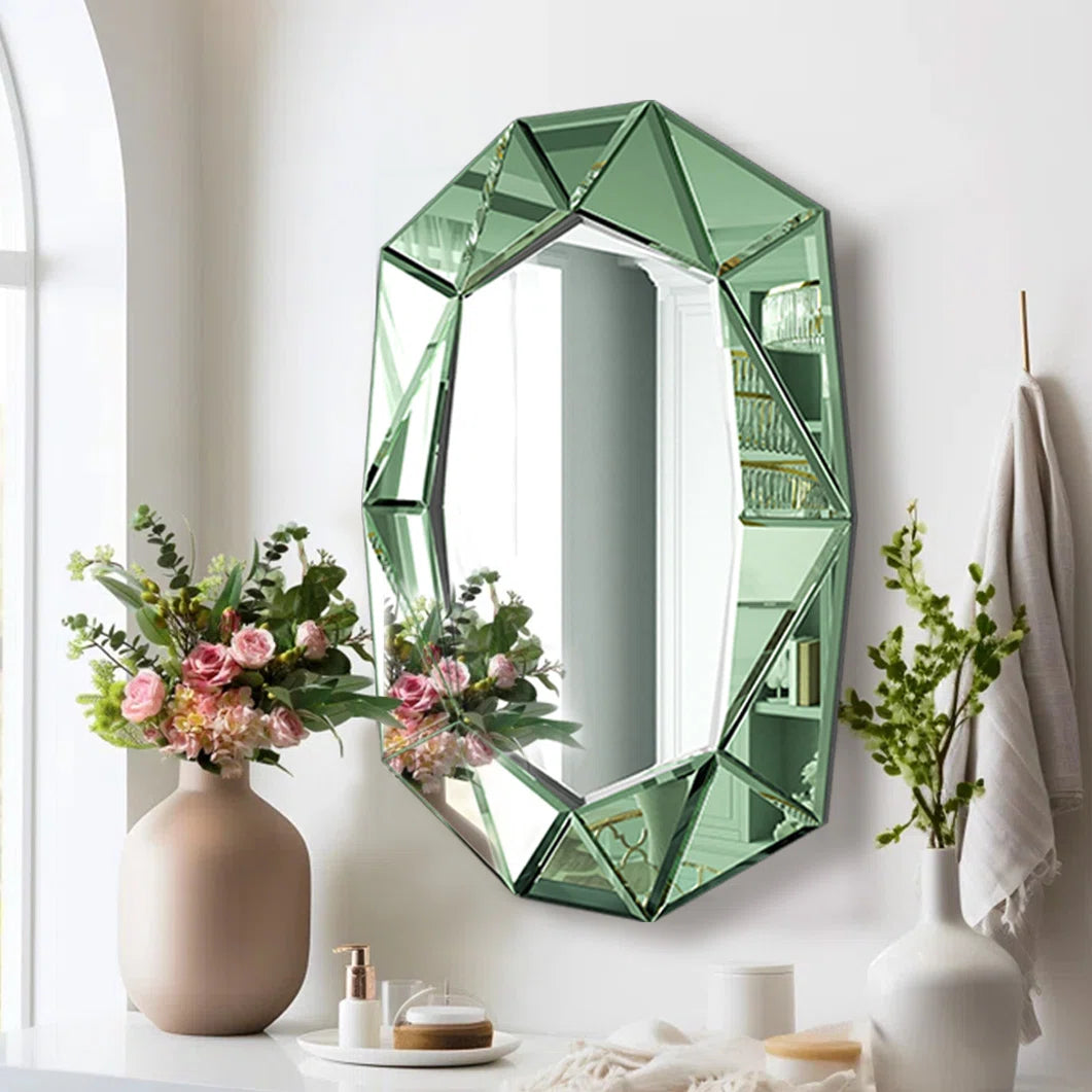 Mulat Glass Oval Mirror