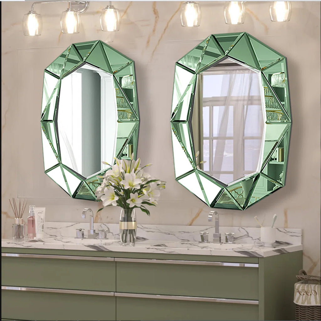 Mulat Glass Oval Mirror
